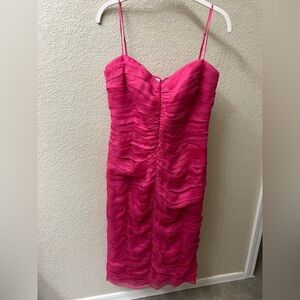 Tadashi Shoji Strapless Pink Dress